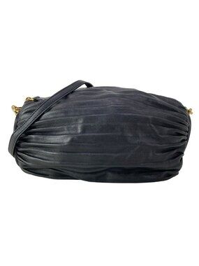 Loewe Shoulder Bag Bracelet Pouch Black Strap Removable